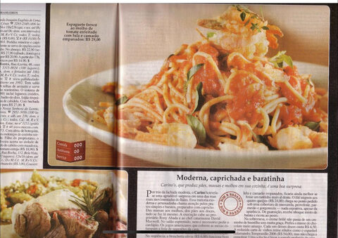 Página da revista Veja São Paulo sobre o restaurante Carino's